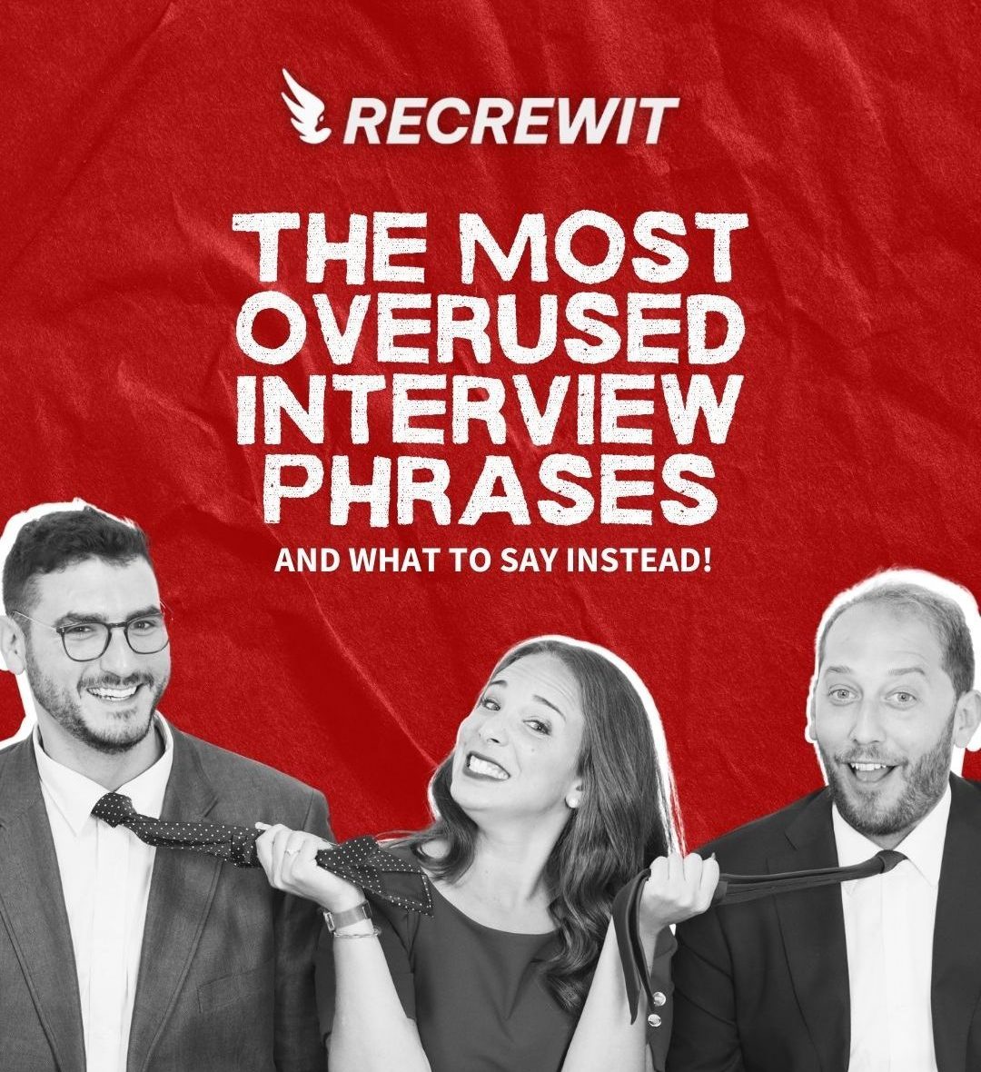 the Recrewit senior team sharing advice on standard interview answers and more original responses to prepare instead