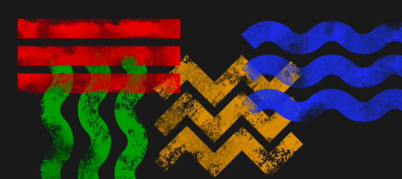 Recrewit technical jobs agency red yellow blue green brand shapes