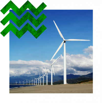 onshore wind turbine farm