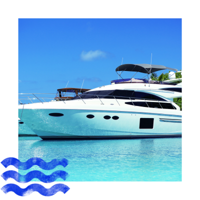 Superyacht in a Spanish Marina