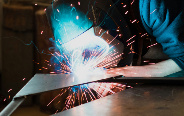 Welder at work.